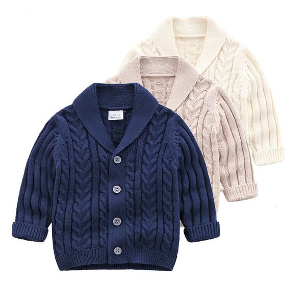 

children's clothing baby's sweaters cotton spring baby boys' cardigan toddler children twisted knitted jacket sweater cardiga, Blue