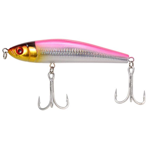 

fishing hooks 15cm 84g sinking pencil lure hard bait with 2 treble tackle
