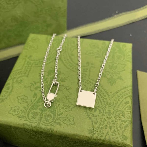 

925 sterling silver double ring men's and women's necklace, luxury br pendant, fashion exquisite jewelry