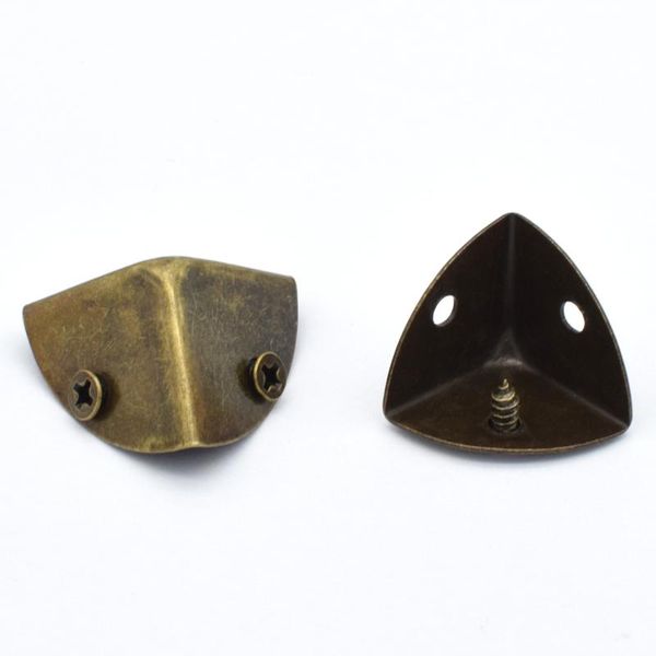 

craft tools metal vintage box corner protector three-sided sector tool decorative edge safety bumpers decor furniture 10pcs
