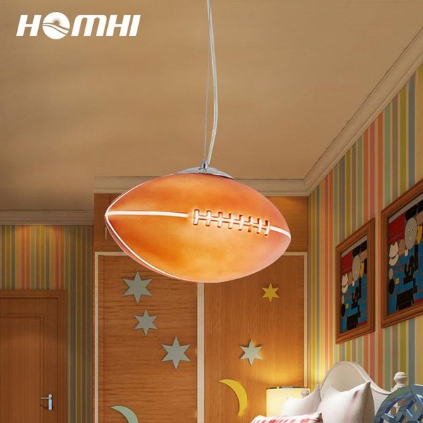 

football american lamparas de techo colgant loft hanging lights lampada camera lichtslang deco home lustre enfant boy room lamp pendant lamp