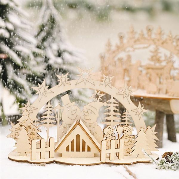 

christmas decorations 2022 year gifts natural xmas snowman elk wood craft navidad ornament noel tree decoration for home wooden pendant