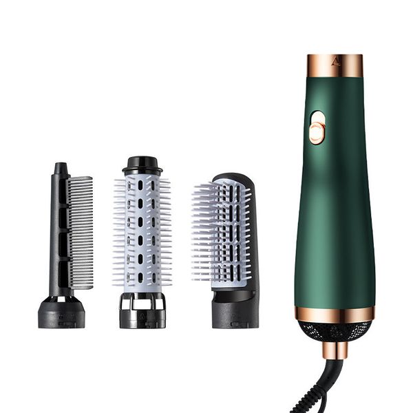 

3 in 1 electric ionic hair brushes blow dryer hair straightener comb hair curler three modes adjustment, Silver