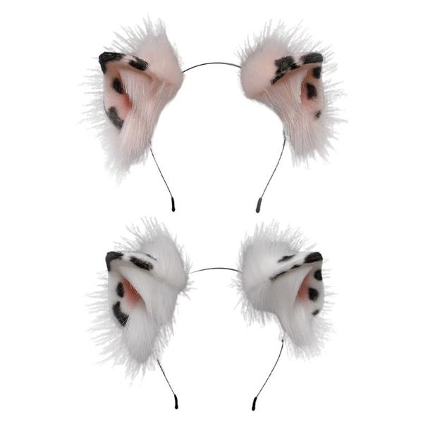 

other event & party supplies d0jd handmade fluffy leopard cat ears headband realistic faux fur animal cosplay hair hoop anime lolita kawaii