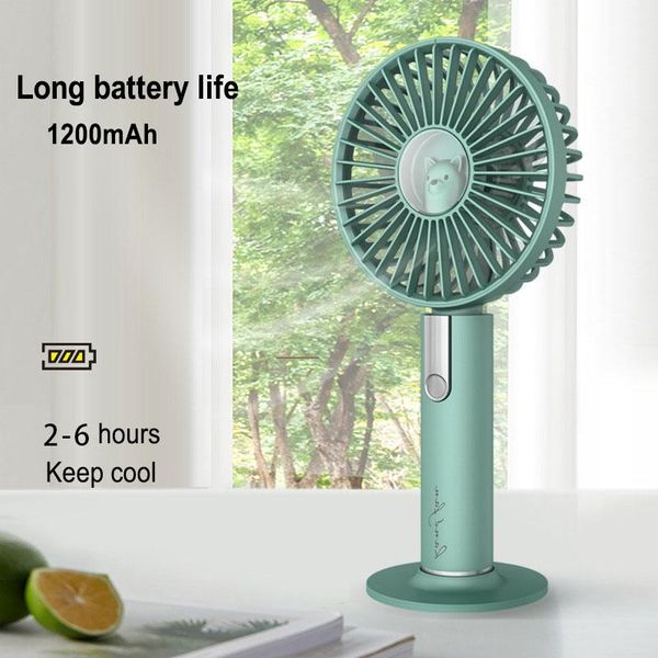 

handheld fan usb rechargeable portable creative small electric 3 speed wind travel lasting battery life fans