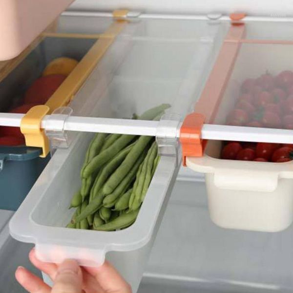

storage bottles & jars 4 colors good creative fridge food pull out bin plastic organizer eco-friendly for kitchen