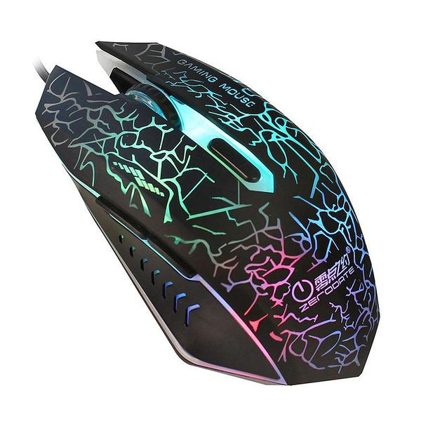 

2000dpi gaming mouse usb wired optical 6 button luminous gamer computer mice for desklapdrop