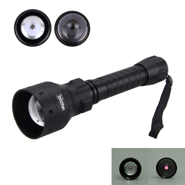 

hunting infrared ir 850nm red night vision torch lamp 1 mode zoomable for 18650 flashlights torches