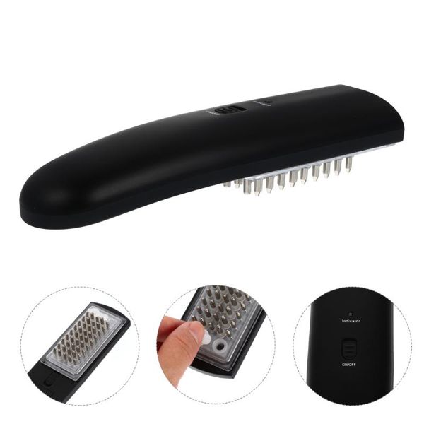 

hair brushes 1pc electric head comb liquid scalp massager, Silver