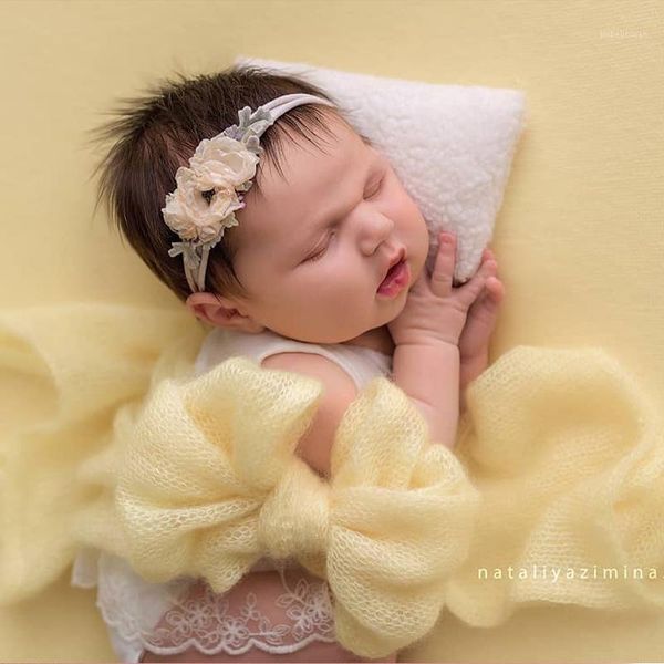 

caps & hats 2021 baby bowknot belt born pography props wrap accessories for boy girl pose butterfly po shoot1, Yellow