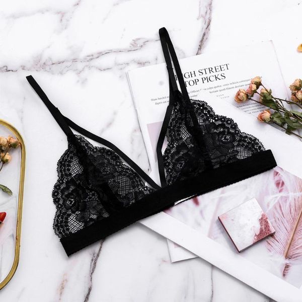 

bras women bra lingerie wireless lace temptation underwear sleepwear pajamas feminine braes sujetador mujer, Red;black