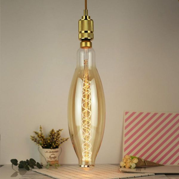 

other lighting bulbs & tubes gold vintage edison bulb e27 60w 220v~240v retro ampoule incandescent warm light lamp filament decor