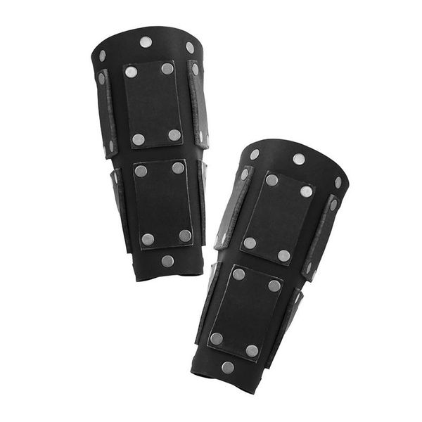 

party masks steampunk medieval larp knight samurai bohemond bracer leather wrist armor studded vambraces cosplay templar crusader cuff gear