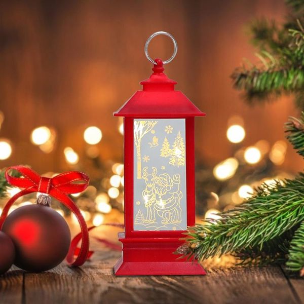 

decorative objects & figurines christmas wind lantern mirror led candle light santa snowman merry chrismas decoration home xmas tree hanging