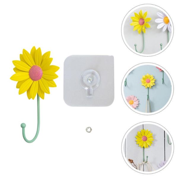 

fishing hooks creative iron wall hook flower with adhesive for hanging coat hat