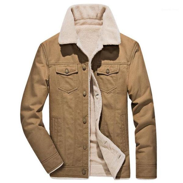 

men's down & parkas male autumn winter thicken velvet wadded jacket men casual blazer coat army green military uniform parka jackets wi, Black