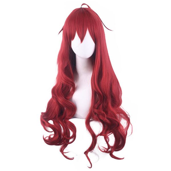 

eris boreas greyrat cosplay wig mushoku tensei red heat resistant synthetic eris boreas cosplay hair halloween, Black