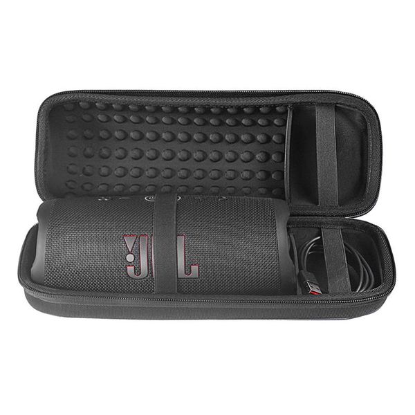 

est eva hard travel case for jbl charge 5 speaker carry storage pouch charge5 bluetooth bags (with belt)