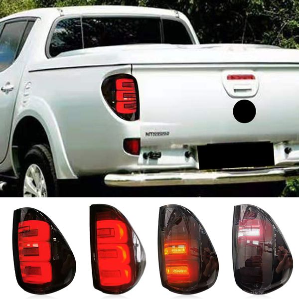 2PCS Auto styling Pickup Rücklicht Rücklicht Für Mitsubishi L200 Triton Colt 2005 - 2014 LED Hinten Lampe DRL brems Signal Reverse