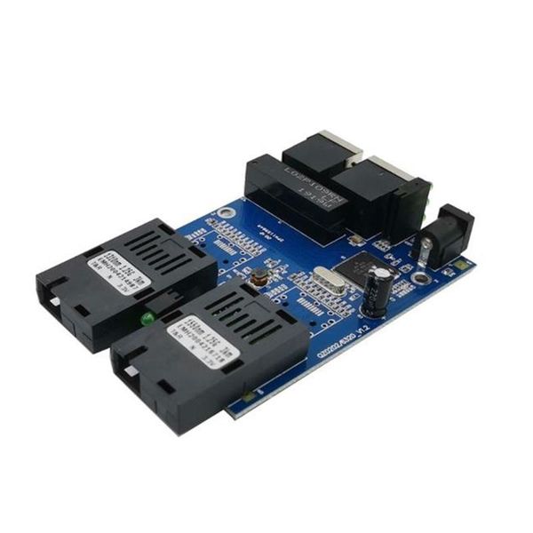 

gigabit ethernet fiber switch 2 rj45 utp sc optical converter 2sc 2rj45 10/100/1000m pcb optic equipment