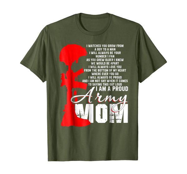 

i am a proud army mom t shirt, love you t shirt, White;black