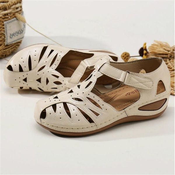 

summer sandals women shoes solid buckle ladies fashion soft plus size flat cozy slides wedges platform slippers 2021, Black