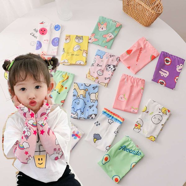 

ice silk sleeves children's sunscreen baby cute cartoon summer ultraviolet ice silk men's and women's arm protection thin sle