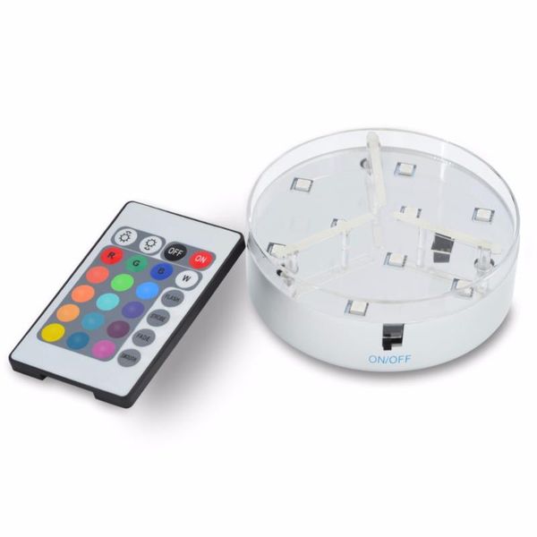 

party decoration 1 piece /lot remote controlled supplies led centerpiece vase base colorful decorations