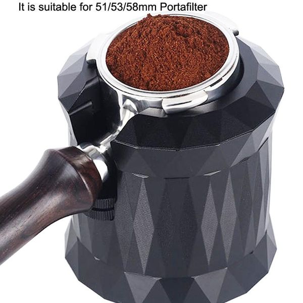 

coffee filters tamper base rack accessories barista tools aluminum alloy filter handle holder espresso mat stand