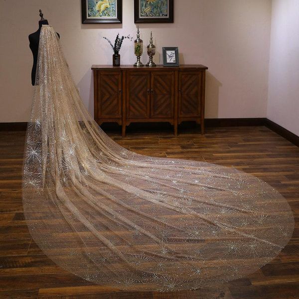 

bridal veils gold elegant tulle bride handmade wedding accessories, Black