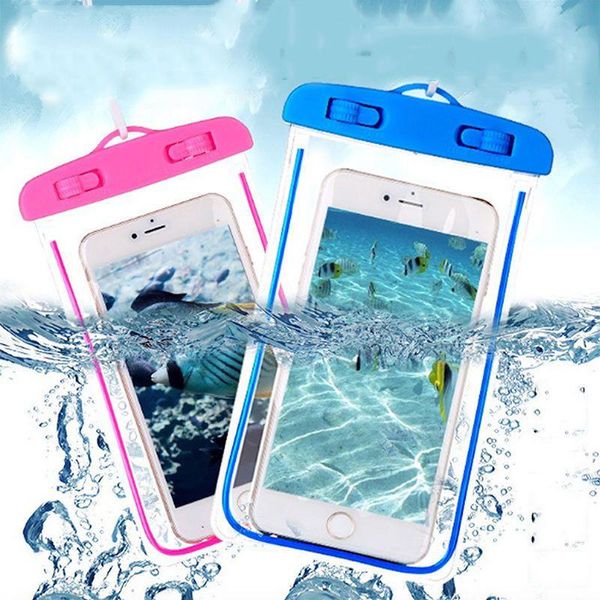 

pool & accessories 6 inch waterproof for phone moblie pouch drift diving swimming surfing bag underwater dry case water sports beach