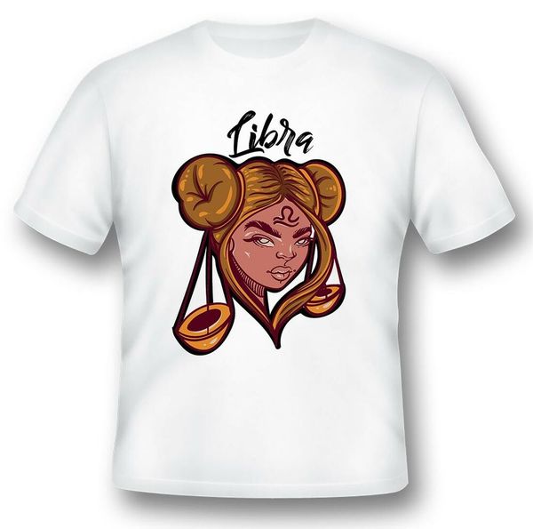 

libra black or white tee, White;black