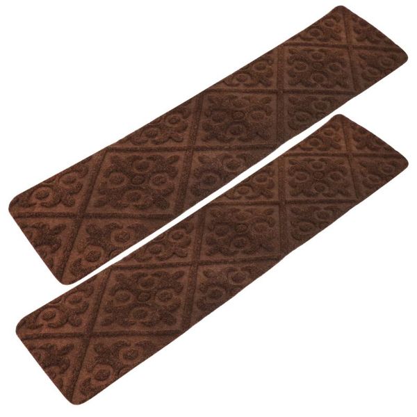 

carpets 2pcs self-adhesive stair mats polyester step pads non-skid washable