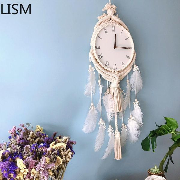 

wall clocks home decor nordic style clock wood colorful for girls cartoon quartz silent reloj pared decorativo zegary
