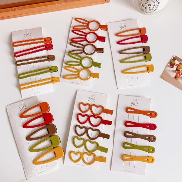 

hair accessories women candy color hairpin chic girl's snap clip lady's side clips