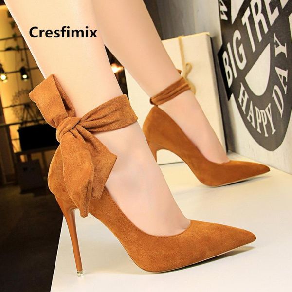 

dress shoes women fashion bow ite heel lady casual heels party pumps femmes hauts talons e3298, Black