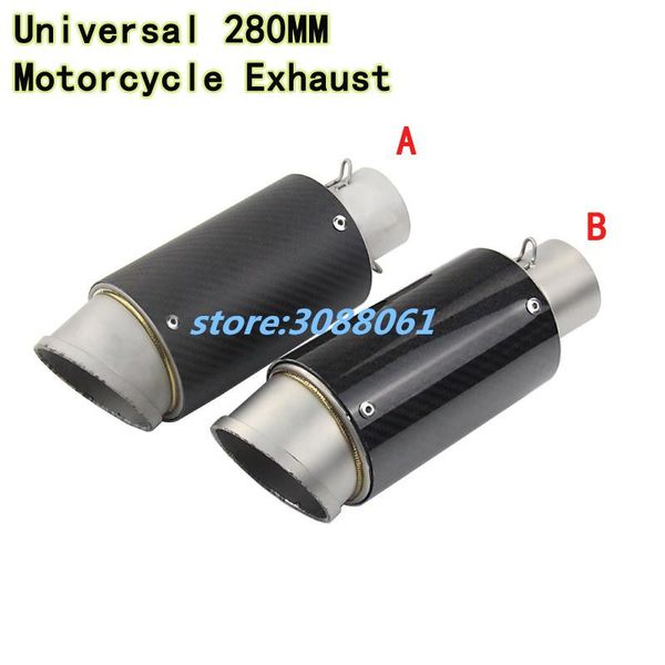 

motorcycle exhaust system kajimaoyi universal 36-51mm pipe modified carborn firber for s c style muffler with sticker er6n gsxr600