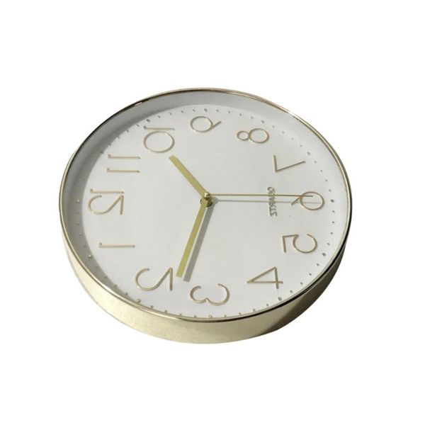 

wall clocks living room digital clock decorative home modern fashion hanging timer (grey frame white backgro