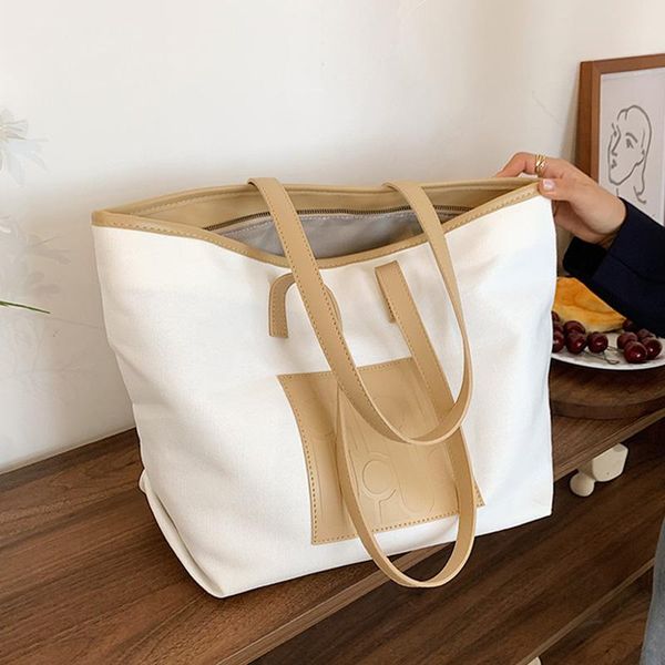 

evening bags woman luxury shoulder bag fashion high capacity canvas totes purse brand design shopping quality simplicity handbags