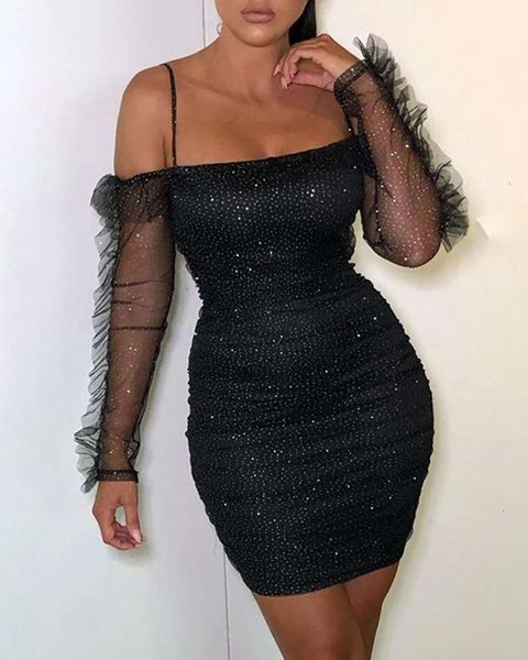 

women's tracksuits tracksuitsstyle night club suspender perspective lace skirt irregular dress e3i9, Gray