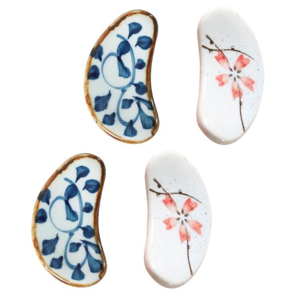 

storage bottles & jars 4pcs retro style ceramics chopsticks racks spoon forks rest stands