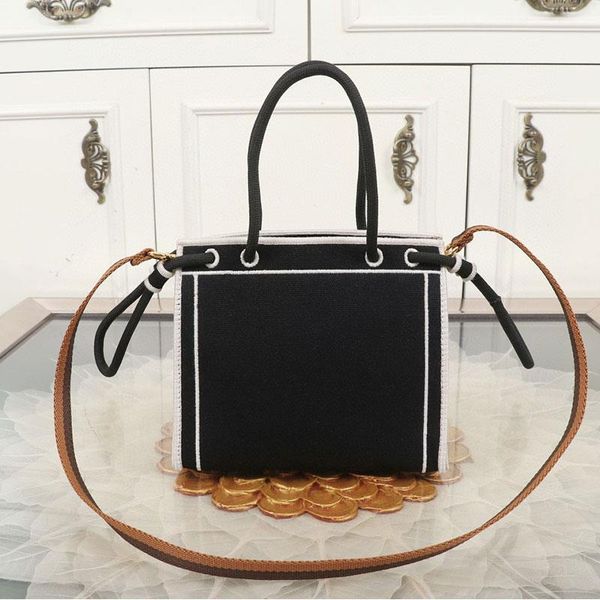 

evening bags retro niche design canvas handbags ladies letters fashion all-match shoulder bag simple and generous messenger