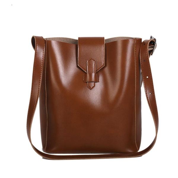 

shopping bags fashion single shoulder vintage wallet ladies cross body bucket large capacity women bag phone holder solid
