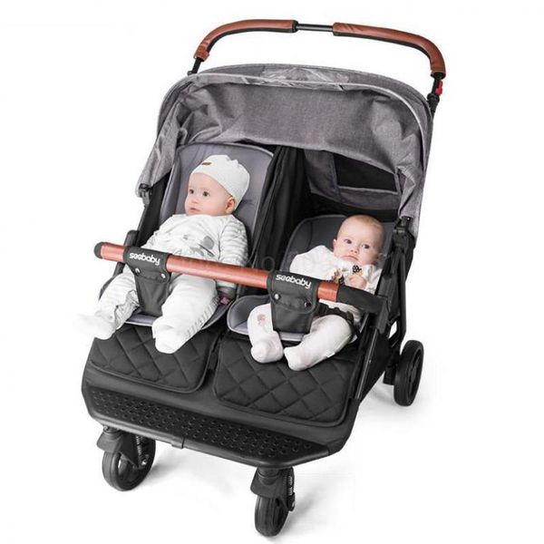 

twin stroller light can sit lie four-wheel born baby trolley cribs