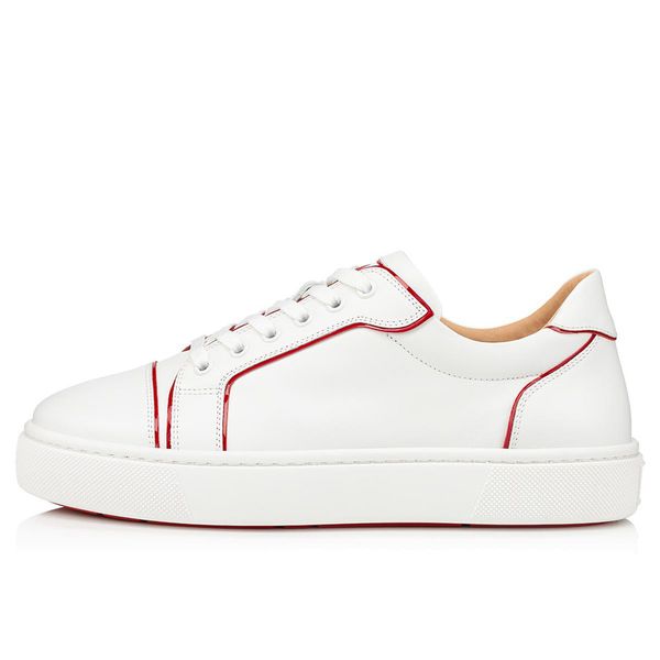 

fashion womens reds bottoms dress shoes vieirissima flat senior fun vieira flats flats sneakers low white leather casual comfortable tennis, Black