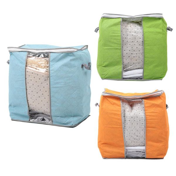 

large height color bamboo charcoal quilt storage bag green blue orange household and collection appliances bags