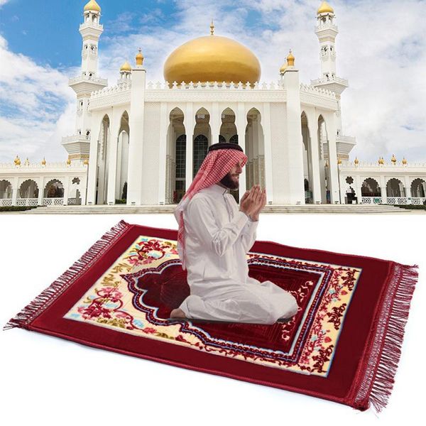 

carpets muslim prayer mat islamic rug eid ramadan travel home blanket pilgrimage thickened non-slip