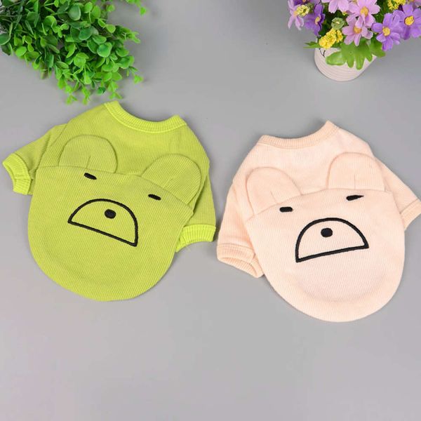 

the dog clothes cute pig t-shirt spring and pet teddy dog two feet summer clothing