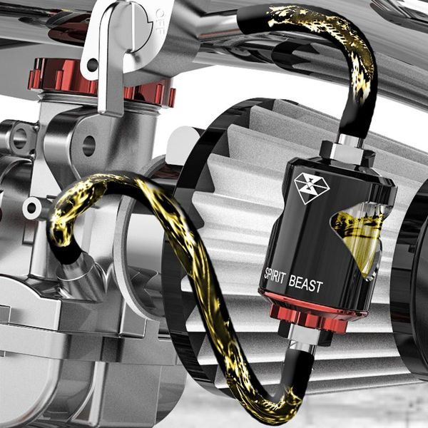 

parts spirit beast high performance fuel filter, for below 600cc motorcycles street bike,universal 1/4" metal gas inline filters