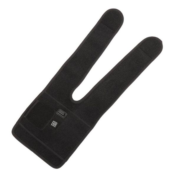 

winter warm knee massager heating pad wrap heated brace therapy muscles pain relief relax usb elbow & pads, Black;gray